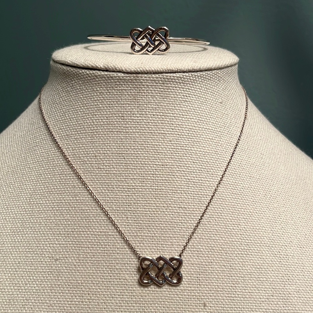 Tiffany & Co Celtic knot necklace & bangle bracelet PALOMA PICASSO DESIGN